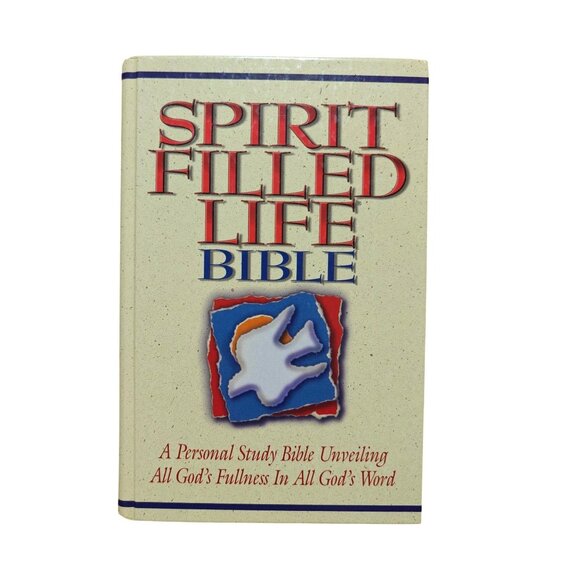 Vintage Spirit Filled Life Bible NKJV Thomas Nelson Hardcover 1991 Unused - Picture 1 of 10